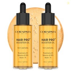 Coralista Hair Pro+ Booster Oil Pack of 2 (100ml)  Rosemary 6% + Batan