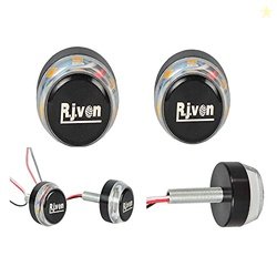 R.J.VON - Handle Bar End LED Light Double Color (Led color Blue/White