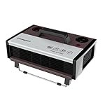 Crompton Insta Airohot 2000W heat convector with adjustable Thermostats Plastic body ISI Approved, Maroon, Standard