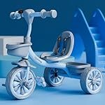 Lifelong Kids Tricycle with Eva Wheels, Bell and Storage Basket/Baby Trike/Age Group 2 Year to 5years/ Blue & Grey (LLKTC16)