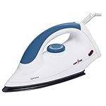 Kenstar XPRESSO 1000W Dry Iron | Non-Stick PTFE Soleplate | Auto Cut-Off & Fabric Selector | 180Â° Swivel Cord | Blue & White