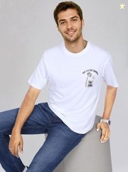 Lee Men Graphic Printed Round Neck Cotton Oversized T-Shirt