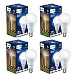 Philips Stellar Bright 12-Watt LED Bulb B22 Base (Crystal White, Pack of 4)