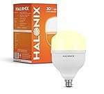 Halonix Jumbo 30W Higher Wattage Yellow Led Bulb | Warm White Led Bulb | Base- B22 | Energy Efficient | Surge Protection | Pack of 1