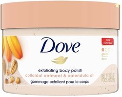 DOVE Exfoliating Body Polish for Delicate Sensitive Skin with Oat...mo