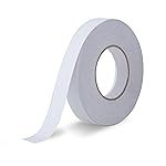 Robustt Anti Skid/AntiSlip Tape 5 Meter 25MM (Pack of 2) Fall Resistant with PET Material and Solvent Acrylic Adhesive Tape for Slippery Floors, Staircase, Ramps, Indoor, Outdoor Use – White