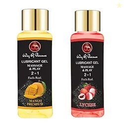 Lube Flavoured Lubricant Gel - 100ml | Water based lube | Mango & lych