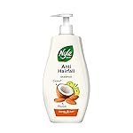 Nyle Naturals Anti-Hairfall Shampoo, With Coconut Milk, Badam and Amla, Gentle & Soft Shampoo, pH Balanced and Paraben Free,For Men and Women, 800ml