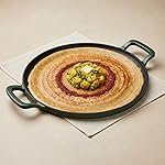 Ember Cookware Pre-Seasoned Cast Iron Tawa for Dosa 30 cm | Non Stick Induction Cookware | 10 Year Warranty | Cast Iron Tawa for Roti & Dosa | Non Stick Dosa Tawa | Heavy Duty Cookware | Green