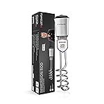 Longway LWIR01 2000W Immersion Water Heater | Anti-Corrosive & Shockproof Immersion Rod with Fast Heating Coil Technology | Nickel Plated | ISI Certified | 2 Years Replacement Warranty (White)