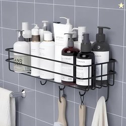 Boniry Stainless Steel Bathroom Shelf for Wall, Self Adhesive Bathroom