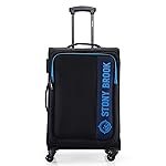 Stony Brook Nasher Miles Classic 65 Cm 24 Inch Polyester Soft-Sided 4 Wheels Spinner Check-in Luggage Trolley Bag (Black)