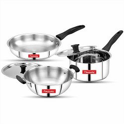 Butterfly Classic Stainless Steel Cookware 5 Pcs Set|Fry Pan 22Cm(1.4L