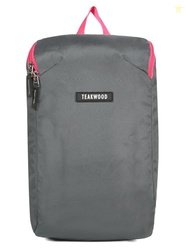 Teakwood Grey Unisex Backpack with 15 inch Laptop Compartment & Water