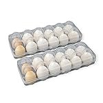Arto 12 Grid Egg Box Egg Refrigerator Tray, Stackable Plastic Egg Containers for Fridge Kitchen (Multicolor)