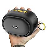Dubstep Pop 1200 Portable Bluetooth Speaker 12W, Wireless Stereo Deep Bass, 16 Hours Playtime, 52mm Driver, TWS Pairing, Outdoor Party Speaker for Travel & Home (Black)