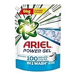Ariel Power Gel Liquid Detergent for Top Load & Semi Auto â 6kg | Removes 100 Dried Stains in 1 Wash | Faster Dissolving | Long-Lasting Fragrance | Color Protection | At the price of Powders