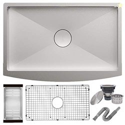 ALTON Stainless Steel, Handmade Kitchen Sink (Matte, 36x22x9 INCH)