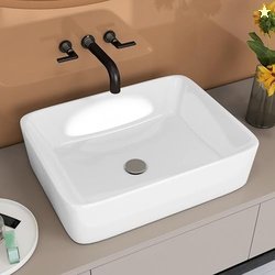 Ruboxa Ceramic Wash Basin/Basin for Bathroom/Tabletop/Countertop Wash