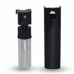 Hunky Dory 10ml Unique Empty Refillable Glossy Black Plastic Bottle wi