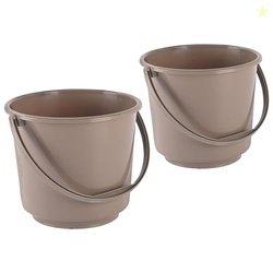 Kuber Industries 2 Pcs Compact Size Plastic 5 Litre Bucket for Kitchen