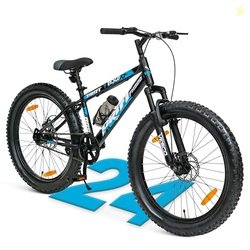 VESCO Drift FX300 Black 24T Semi Fat Bike | Kids Cycle for Boys 9-13 |