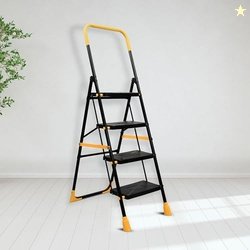 Plantex Premium Steel 4 Step Foldable Ladder for Home use/Heavy Duty L