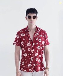 Snitch Men Slim Fit Printed Spread Collar Casual Shirt