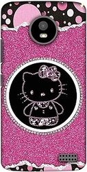 Amazon Brand - Solimo Designer Kitty with Glitter 3D Printed Hard Back