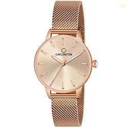 Carlington Womens Analog Ladies Wrist Watch With Mesh Strap - Ct 2007