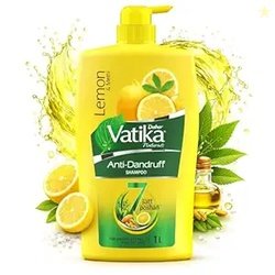 Dabur Vatika Lemon Anti-Dandruff Shampoo - 1 L | Reduces Dandruff from