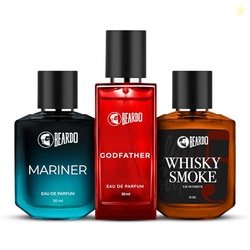 Beardo Mariner, GodFather & Whiskey Smoke Perfume For Men (50Ml X Pack