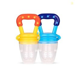Bumtum Baby Silicone Food & Fruit Nibbler with Extra Mesh | Soft Pacif