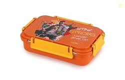 CELLO Delish Insulated Lunch Box, Orange | Inner Stainless Steel Compa
