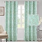 Cortina Polyester Door Curtains 7 feet 150GSM – Foil Printed Light-Filtering (60-70% Room Darkening) Curtains for Bedroom, Office, Living Room & Hallway (Pack of 2, Sky Blue)