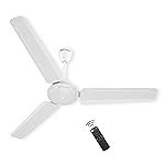 atomberg Ameza 1200mm BLDC Ceiling Fan for Living Room | With Remote | BEE 5 Star | Energy Saving | 2 Year Warranty | Gloss White