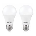 Philips 12-Watts LED Bulb E27 Base (Crystal White, Pack of 2)
