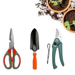 Cinagro Garden Tool Kit 3 Pieces - Pruning Shears, Garden Trowel & Sci