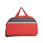 Aristocrat Enigma 52 Cm Polyester Softsided Cabin Size 2 Wheels Duffle Trolley – Red