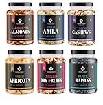 Nature Purify Dry fruits Combo 1.5 kg (Almond, Cashew, Apricots, Black Raisins, Amla, Mixed Nut & More.)