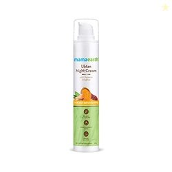 Mamaearth Ubtan Night Cream for glowing skin with Turmeric & Saffron f