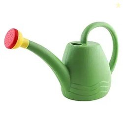 DIVINE TREE 1.8 L Plastic Watering Can with Long Spout & Sprinkler Hea