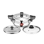 Pigeon All in One Super Cooker Stainless Steel 3 L Induction Bottom Pressure Cooker (Stainless Steel)