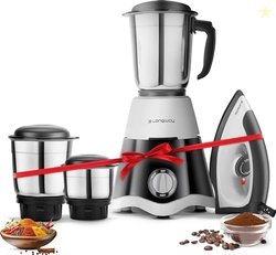 Longway Super Dlx Mixer Grinder with Kwid 1100W Dry Iron | Up to 700 W