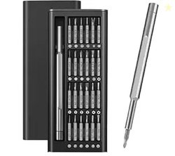 24-in-1 Screwdriver Set with Magnetic Handle and Multiple Interchangea