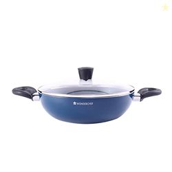 Wonderchef Galaxy Kadhai with Lid 24 cm, 2 litres, Midnight Blue, 2 Ye