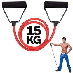 LEADER SPORTZ Resistance Tube with Foam Handles, Door Anchor for Exerc