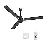 Crompton Energion Caelum 1200mm BLDC Ceiling Fan | Remote & Regulator Control | BEE 5 Star Rated Energy Efficient | 4 Year Manufacturer’s Warranty on Motor | Matt Black