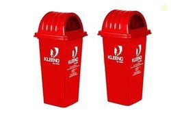 Cello Kleeno Dome Lid Plastic Garbage Dustbin Bucket 110 LTR RED & RED