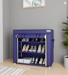 FLIPZON Premium 3-Tiers Shoe Rack/Multipurpose Storage Rack with Dustp